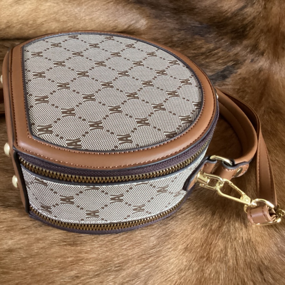 FIDM YIQBEI Monogram Round Crossbody Handbag - Picture 5 of 11
